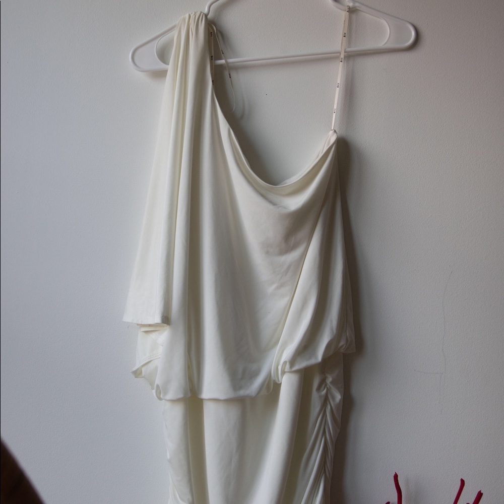 White one shoulder dress